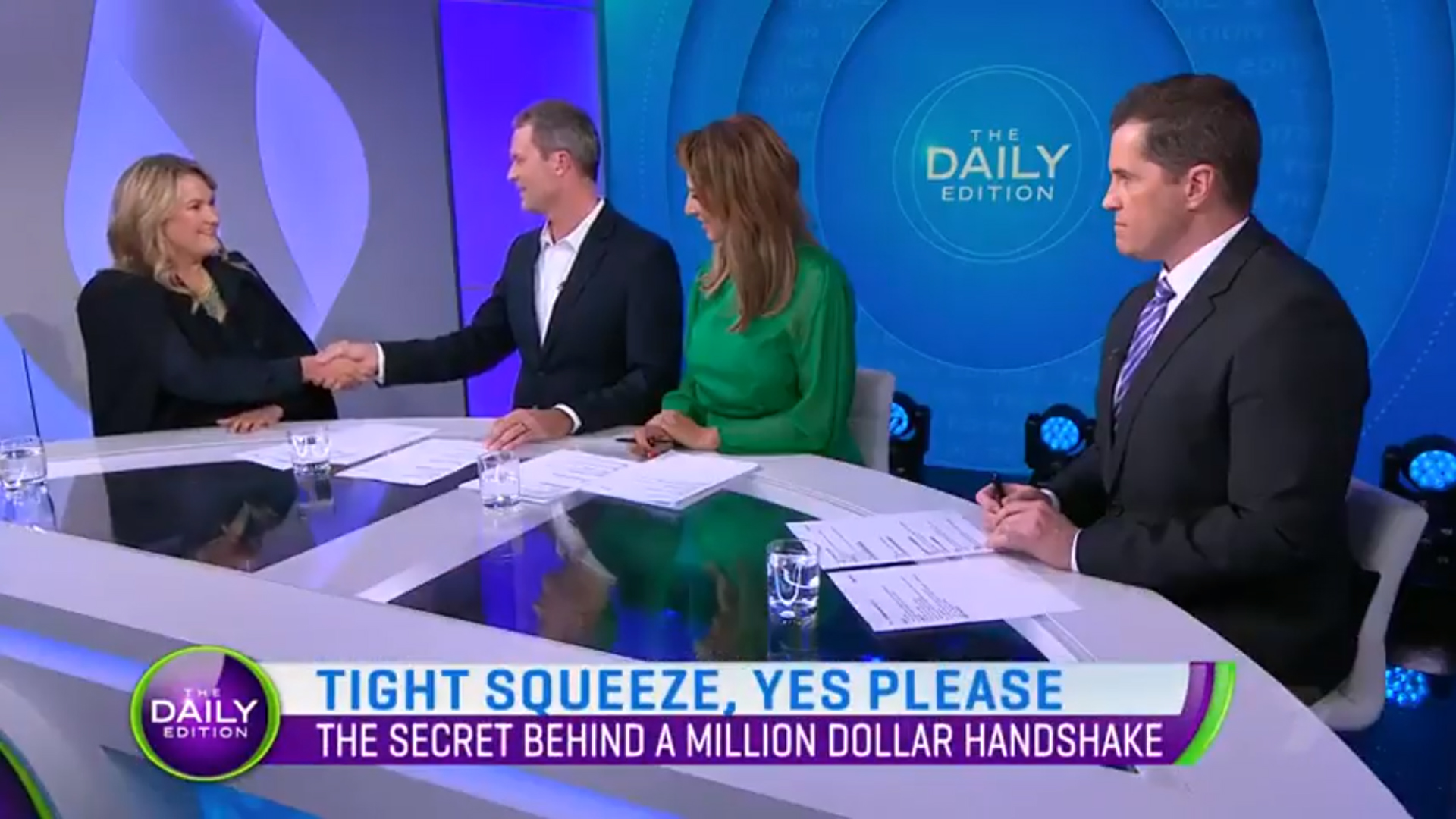 Channel 7 – Catherine Molloy Million Dollar Handshake – Daily Edition