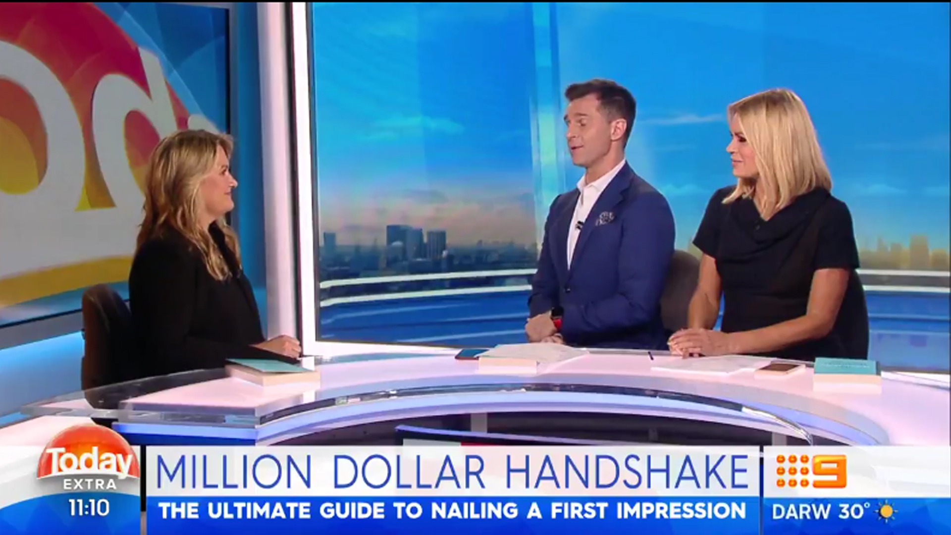 Channel 9’s Today Extra – Interview with Catherine Molloy – Million Dollar Handshake