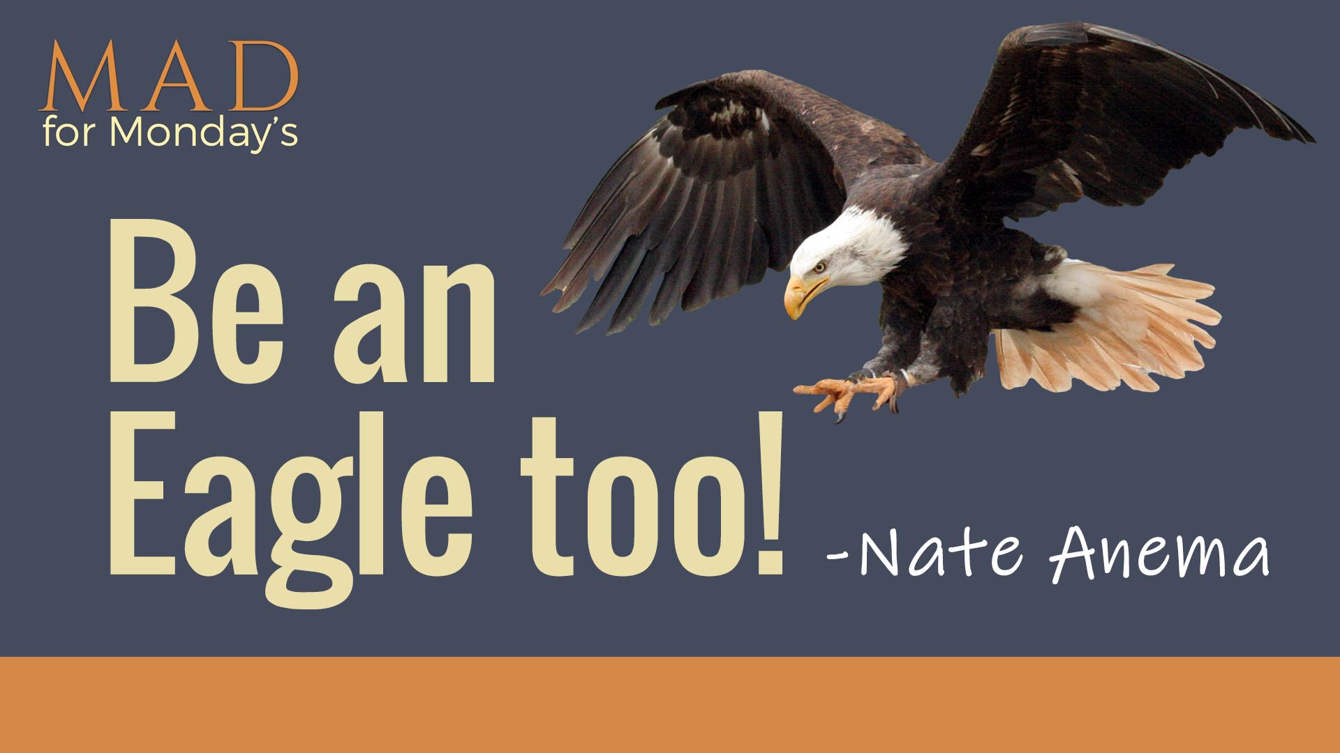 M.A.D. for Mondays – Be an Eagle too